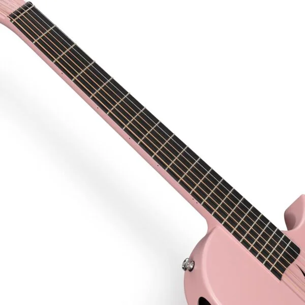 Enya NOVA GO SP1 Pink TransAcoustic & Electric Guitar Smart Carbon Fiber Acoustic 35 Inch with Pickup, Case, Strap, Cable - Image 5