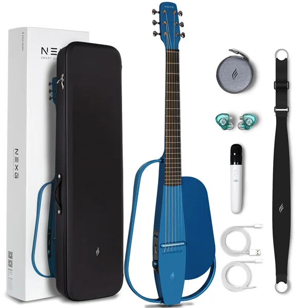 ENYA NEXG® SMART AUDIO GUITAR (BLUE) Including WIRELESS CHARGING STAND