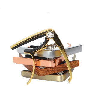HEBIKUO BDJ-56 Aluminum Alloy (Gold) Guitar Capo Metal Acoustic Strings for Bass Electric Instruments