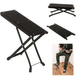 Hebikuo Adjustable Guitar Foot Rest Music Classical Footrest Acoustic Footstool Stand