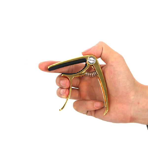 HEBIKUO BDJ-56 Aluminum Alloy (Gold) Guitar Capo Metal Acoustic Strings for Bass Electric Instruments - Image 2
