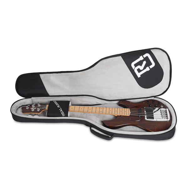 Real Mission Coolvox-B Grey Premium Electric Bass Guitar Soft Case - Image 3